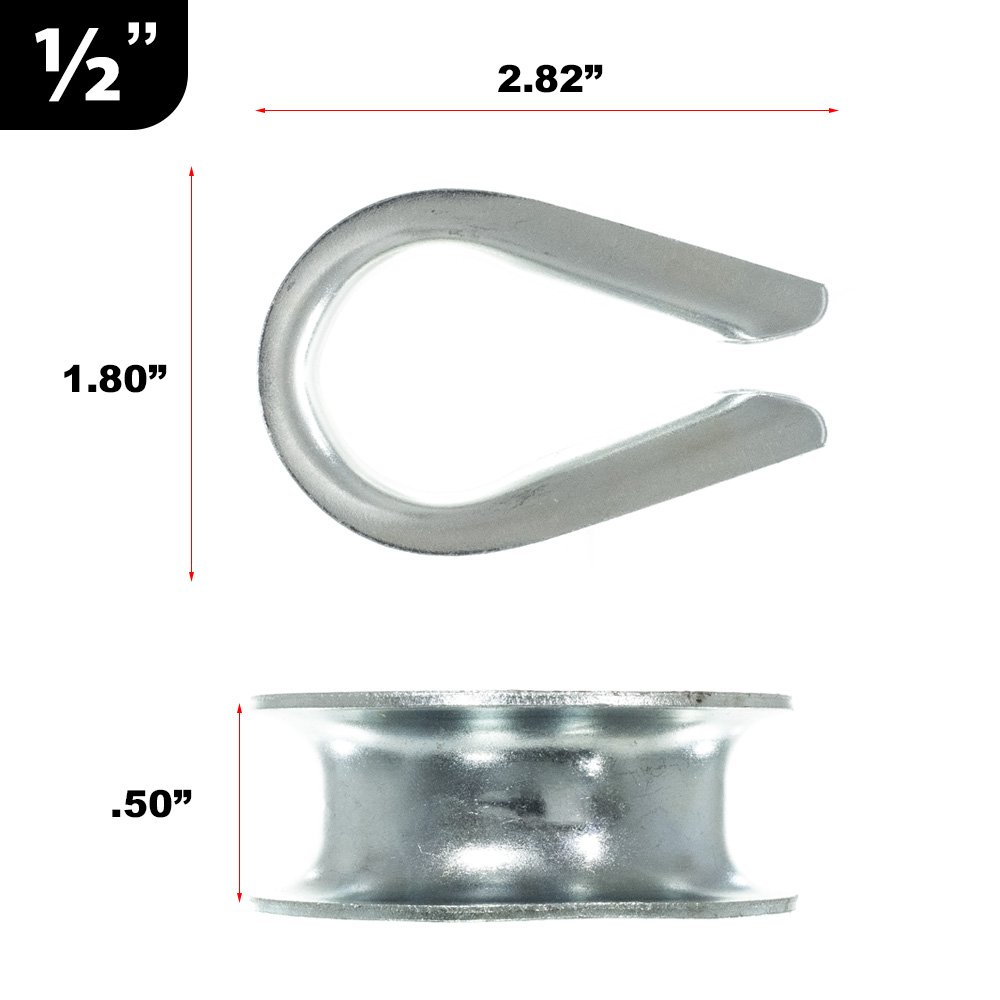 Amazon.com: Golberg 金屬線繩頂針- 鍍鋅- (10 入,1/2 英吋) : 工業與科學